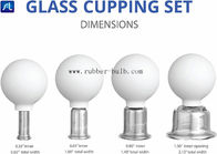 ग्लास फेशियल क्यूपिंग सेट-सिलिकॉन वैक्यूम सक्शन मसाज कप एंटी-सेल्युलाईट लिम्फैटिक थैरेपी सेट फॉर आईज़, फेस एंड बी