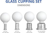 4 पीसी व्हाइट सिलिकॉन कप मालिश थेरेपी कप पुन: प्रयोज्य चेहरे और बॉडी कपिंग डिवाइस सौंदर्य मालिश