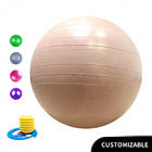 पीवीसी धमाका प्रूफ फिटनेस 45 सेमी 17.7 इंच योग बॉल एयर पंप के साथ व्यायाम बॉल व्यायाम उपकरण योग बॉल