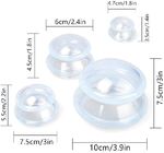 चीनी कपिंग और मालिश थेरेपी सेट के लिए 4 कप पारदर्शी सिलिकॉन कपिंग सेट
