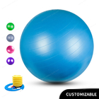 पीवीसी मुद्रास्फीति जिमनास्टिक स्वास्थ्य योग बॉल कटोम रंग