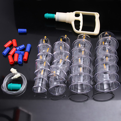 प्लास्टिक थेरेपी हिजामा कपिंग सेट बड़े आकार के वैक्यूम सक्शन उपकरण